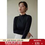 獨束大碼女裝【發(fā)熱防靜電】百搭打底衫女顯瘦秋冬新款胖mm針織衫 靜謐黑 3XL