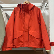 日單秋季新款時(shí)尚A字夾克女防風(fēng)防水連帽沖鋒衣外套474177479229 珊瑚紅色 S