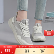 安踏女鞋運動(dòng)鞋跑步鞋秋季網(wǎng)面透氣軟底減震防滑旅游媽媽鞋黑色跑鞋 【皮網(wǎng)舒適】沙丘灰 粗麻灰5541-8 39