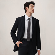 吉約蒙（G·MONS）100%純羊毛西服套裝男士正裝西裝套裝職業(yè)裝商務(wù)西裝套裝結婚新郎 C0787花青藍【上衣+褲子】 52