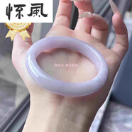懷風(fēng)品質(zhì)紫羅蘭翡翠奧利絲燃檀香高端冰種紫色翡翠玉手鐲子 高端升級款“燃檀香”紫羅蘭 50mm-51mm玉石吊墜高端禮盒