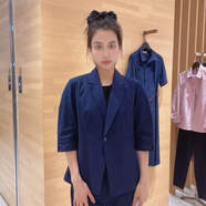 菲姿（FEIZI）女士一?？畚餮b式短袖外套F3B118 皇室藍 170/92A