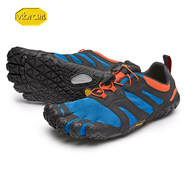 Vibram男士五指鞋戶(hù)外登山越野訓練赤腳跑步防滑耐磨防刺Vtrail2. 藍黑色19M7603 39