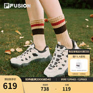 FILAFUSION斐樂(lè )潮牌松果鞋女鞋老爹鞋2025冬新款復古運動(dòng)休閑鞋 黑曜石/樺樹(shù)銀-OM 36.5