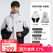 駱駝戶(hù)外夾棉沖鋒衣硬殼防水外套男2024新款防雨進(jìn)藏登山服女