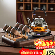 鑫尚銘（xinshangming）煮茶壺玻璃茶壺煮茶器電陶爐套裝2025新款燒水壺提梁壺泡茶養生壺 【高端組合】創(chuàng  )意煮茶壺十件套