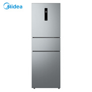美的（Midea）238升三門(mén)冰箱灰色小型風(fēng)冷家用變頻一級能效宿舍租房以舊換新小冰箱MR-249WTPE【國家補貼】