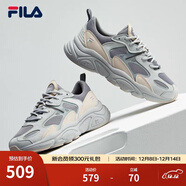 FILA斐樂(lè )女鞋跑步鞋火星二代復古老爹鞋運動(dòng)鞋休閑慢跑鞋MARS Ⅱ 合金灰/日巖灰-AG-F12W141116F 37.5