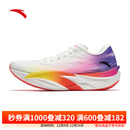 安踏（ANTA）C202 6代丨碳板馬拉松競速跑鞋氮科技男女同款秋季緩震軟底運動(dòng)鞋 【男款】紙莎白/熒光晨曦紅/紅-5 42