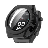 小米（MI）適用小米血壓手表H1保護殼xiaomi WatchH1智能運動(dòng)殼膜一體PC鋼化膜保護套h1e全包硬殼ECG版防摔防 全包殼黑色 適用：小米Watch H1E