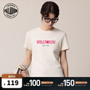 PALLADIUM帕拉丁上衣時(shí)尚潮流獨特印花女款短袖T恤1911416 棉花糖色 M