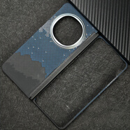 潮殼炫適用于OPPOFindN5折疊屏凱夫拉手機殼超薄磁吸芳綸纖裸機手感全包中軸硬殼支持MagSafe磁吸無(wú)線(xiàn)充 中軸防護+銀河星空 金屬框 磁吸 芳綸纖維編制 OPPO Find N5單后蓋+前蓋