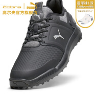 彪馬高爾夫球鞋男款 2023年 IGNITE ELEVATE 輕量緩震防水舒適無(wú)釘鞋 黑色/灰色 43 (280mm)