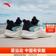 安踏（ANTA）漫步男鞋運動(dòng)鞋男革面保暖輕質(zhì)跑步鞋戶(hù)外慢跑鞋潮流休閑鞋男士鞋 【網(wǎng)】象牙白/黑/灰霧藍-1 44