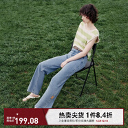 ONLY夏季涼感冰氧酷高腰顯瘦直筒褲牛仔褲女|124232025 J33 350水洗牛仔藍 L (170) 72A（卡碼拍大）