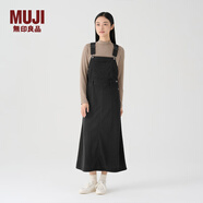 MUJI女式 燈芯絨 背帶裙中長(cháng)款連衣裙半身裙女秋款裙子美拉德BE10CC3A 深灰色 L （165/70A）