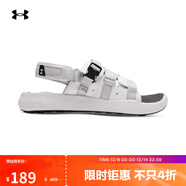 安德瑪（UNDERARMOUR）Soft Movement男女情侶魔術(shù)貼運動(dòng)休閑拖鞋6007203 白色100 46