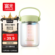 富光嘟嘟玻璃杯 高硼硅玻璃高顏值水杯子 女生便攜牛奶咖啡刻度茶杯