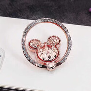 KT米奇手機指環(huán)支架桌面鉆石指環(huán)扣手機支架女時(shí)尚爆款懶可愛(ài)抖音 玫瑰金