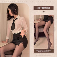 通用性感戰袍小胸制服情趣內衣2025新款睡衣誘惑裝大碼女大尺度qqny男 OL秘戀短裙【領(lǐng)帶+襯衫+包臀裙+T褲】送黑絲 均碼   請根據尺碼快選表