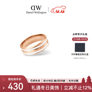 丹尼爾惠靈頓（DanielWellington）dw戒指女 陶瓷白+月光銀56號情侶戒指 圣誕禮物送女友 DW050