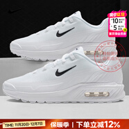 耐克（NIKE）男鞋 25秋冬新款AIR緩震氣墊鞋舒適耐磨休閑鞋輕便透氣跑步鞋子男 MAX氣墊/純白色【曬圖-10】 44 碼（內長(cháng)280mm）