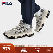 FILA斐樂(lè )男女鞋貓爪鞋6代情侶老爹鞋春新款網(wǎng)面輕便舒適休閑運動(dòng)鞋 【男】鴿子灰-DO 40.5