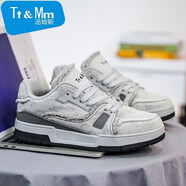 湯姆斯鞋子男鞋2025秋季新款青少年百搭休閑板鞋男生運動(dòng)時(shí)尚潮流 灰色 39