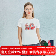 天意2024商場(chǎng)同款春夏新款民族風(fēng)祥云龍紋顯瘦正肩短袖T恤 7001色 3XL