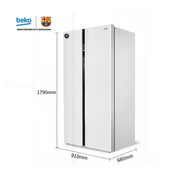 倍科（BEKO）倍科冰箱家用581升對開(kāi)門(mén)變頻節能藍光養鮮雙循環(huán)無(wú)霜GN163120ZIW GN163120ZIW微瑕【581升變頻】