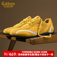 卡賓阿甘鞋男冬季2025新款百搭男士休閑板鞋輕便防滑運動(dòng)鞋子男款潮鞋 黃色 38 【標準皮鞋尺碼】