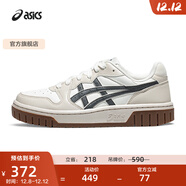 亞瑟士ASICS運動(dòng)休閑鞋男鞋女鞋時(shí)尚運動(dòng)舒適復古百搭板鞋 COURT MZ 2.0 白色/米色/碳灰色 42.5