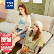 唐獅（TonLion）2025短袖T恤女半袖體恤chic寬松上衣