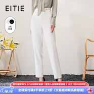 愛(ài)特愛(ài)（EITIE）氣質(zhì)OL高腰顯瘦小腳休閑褲通勤簡(jiǎn)約百搭春季新款6905601 亮白10 S 155