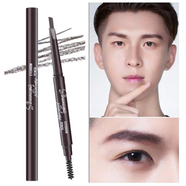 眉筆男士專(zhuān)用 自然黑 防水防汗初學(xué)者畫(huà)眉神器男生黑色灰色不脫色 百搭咖1支【適合咖啡色或棕色發(fā)色】