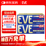 EVE日本白兔EVE金色止疼藥 頭痛牙痛神經(jīng)痛痛經(jīng)姨媽痛感冒發(fā)熱撲熱息痛甲流感冒用藥 升級版布洛芬40粒*2盒