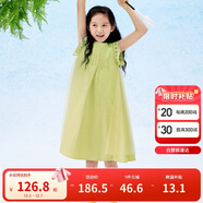 巴拉巴拉女童無(wú)袖連衣裙2024夏季網(wǎng)紗拼接甜美全棉蕾絲裙子潮208224111037