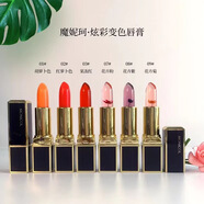 厷美炫彩雙色唇膏唇釉啞光保濕滋潤漸變變色口紅不易脫妝唇彩貼LOGO 3.8g 07#花卉粉