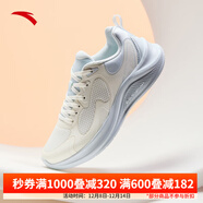 安踏（ANTA）漫步女鞋跑鞋跳繩鞋2025秋季跑步鞋女子輕便 【新款】-2象牙白/淺霧灰 36