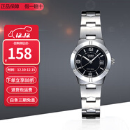 卡西歐（CASIO）指針系列防水時(shí)尚簡(jiǎn)約石英學(xué)生表女士手表情人節禮物送女友 鋼帶LTP-1241D-1A