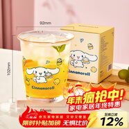 滿(mǎn)朝佳（MANCHAOJIA）三麗鷗玻璃杯子女生可愛(ài)家用高顏值咖啡果汁牛奶飲料杯辦公室喝水 400ml玻璃杯【大耳狗】