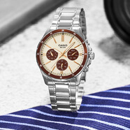 卡西歐（CASIO）手表男 商務(wù)休閑簡(jiǎn)約 指針 防水石英男表學(xué)生表考試表 MTP-1374D-5A2新到