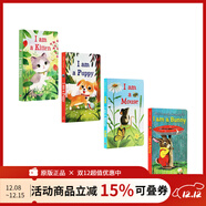 英文原版繪本 英語(yǔ)啟蒙早教紙板 親子互動(dòng) 斯凱瑞童書(shū) Richard Scarry  I am a Bunny 我是一只兔子同作者 綠山墻 我是一只兔子姊妹篇 4冊 紙板書(shū)