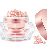 【官方】日本DDS小星星鮭魚(yú)精華液面部保濕敏感肌抗老精華油48粒 粉色48粒整盒（新包裝）