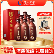 瀘州老窖紫砂大曲(紅)52度500ml*6瓶整箱 濃香型白酒 年貨送禮 送禮袋