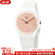 斯沃琪（Swatch）瑞表3D玫瑰金色手表女款休閑腕表GW209奢侈品潮牌 pic OS