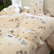 詠幻四件套床單被套卡通少女心單雙人床上用品三件套 童趣實(shí)拍 床單款 床單款 1.5m床（被套200x230cm四件套