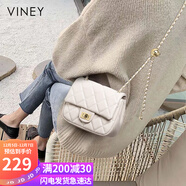 viney包包女包牛皮小眾斜挎包品牌單肩鏈條包生日禮物高級感送女友老婆