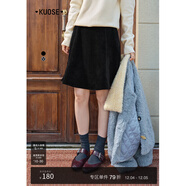 闊色黑色氣質(zhì)魚(yú)尾裙格子半身裙25秋冬季搭配新款女半裙短裙子中裙 黑色9014 L