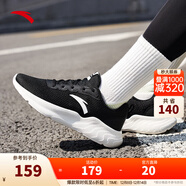 安踏（ANTA）運動(dòng)鞋女冬季革面防潑水跑步鞋減震女鞋休閑 【網(wǎng)面】黑/象牙白-1 39 (女)